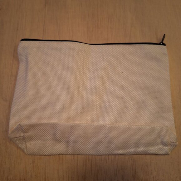 Friends Forever Canvas Zipper Pouch Quote Inspirational Gift Besties 9.5x7 Inch - Picture 2 of 4